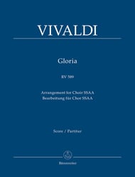 Gloria, RV 589 SSAA Full Score cover Thumbnail